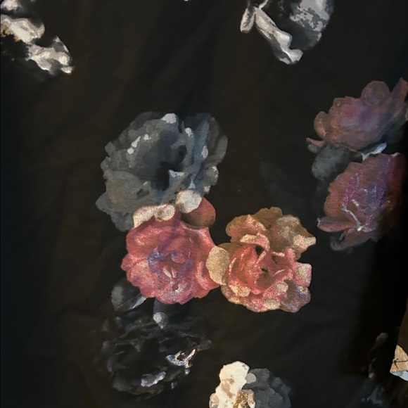 Maurices Black Floral Blouse - Picture 3 of 4